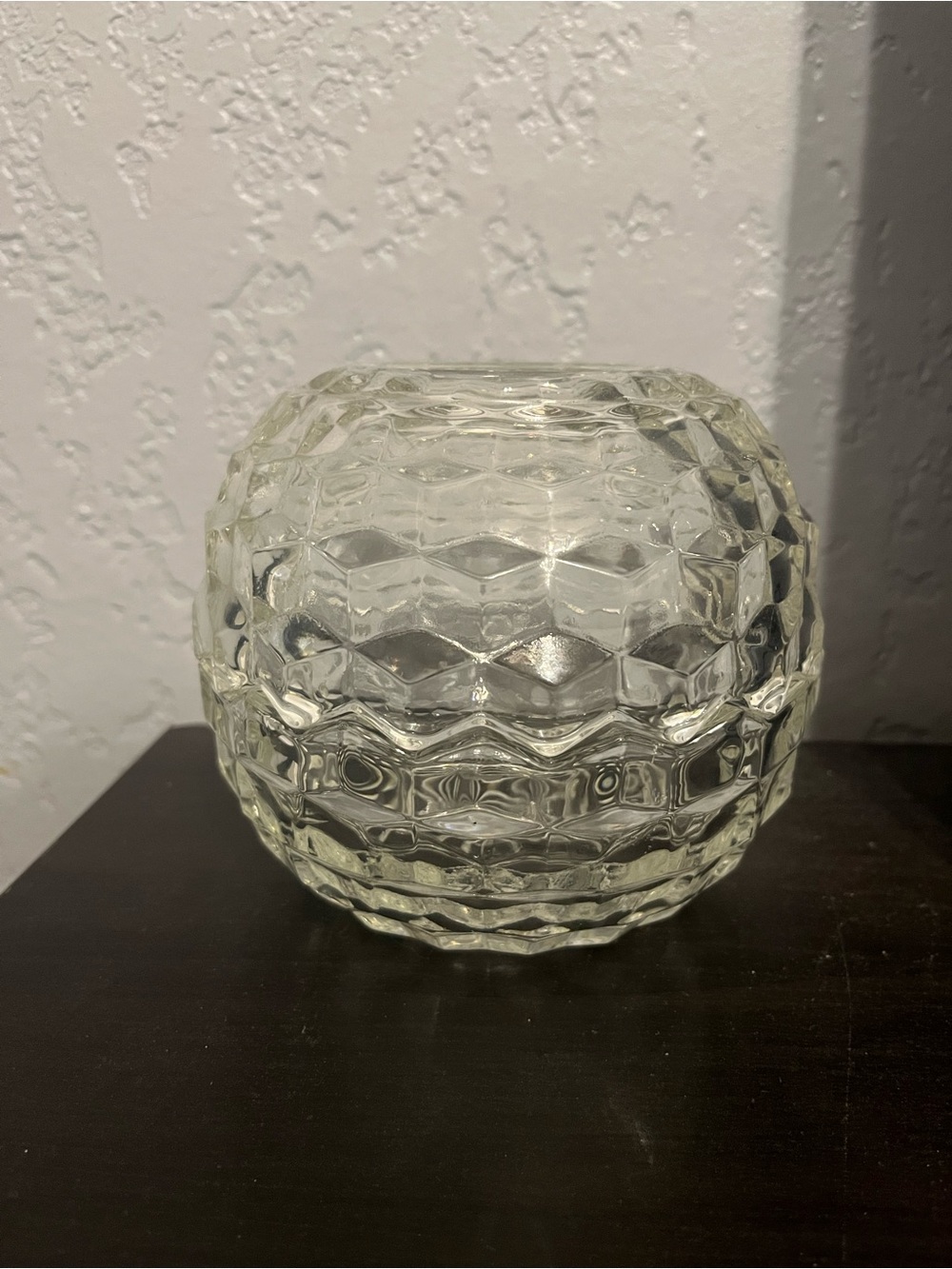 Homco cubist glass fairy lamp